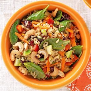 Brown Rice Chutney Salad Recipe photo by Taste of Home